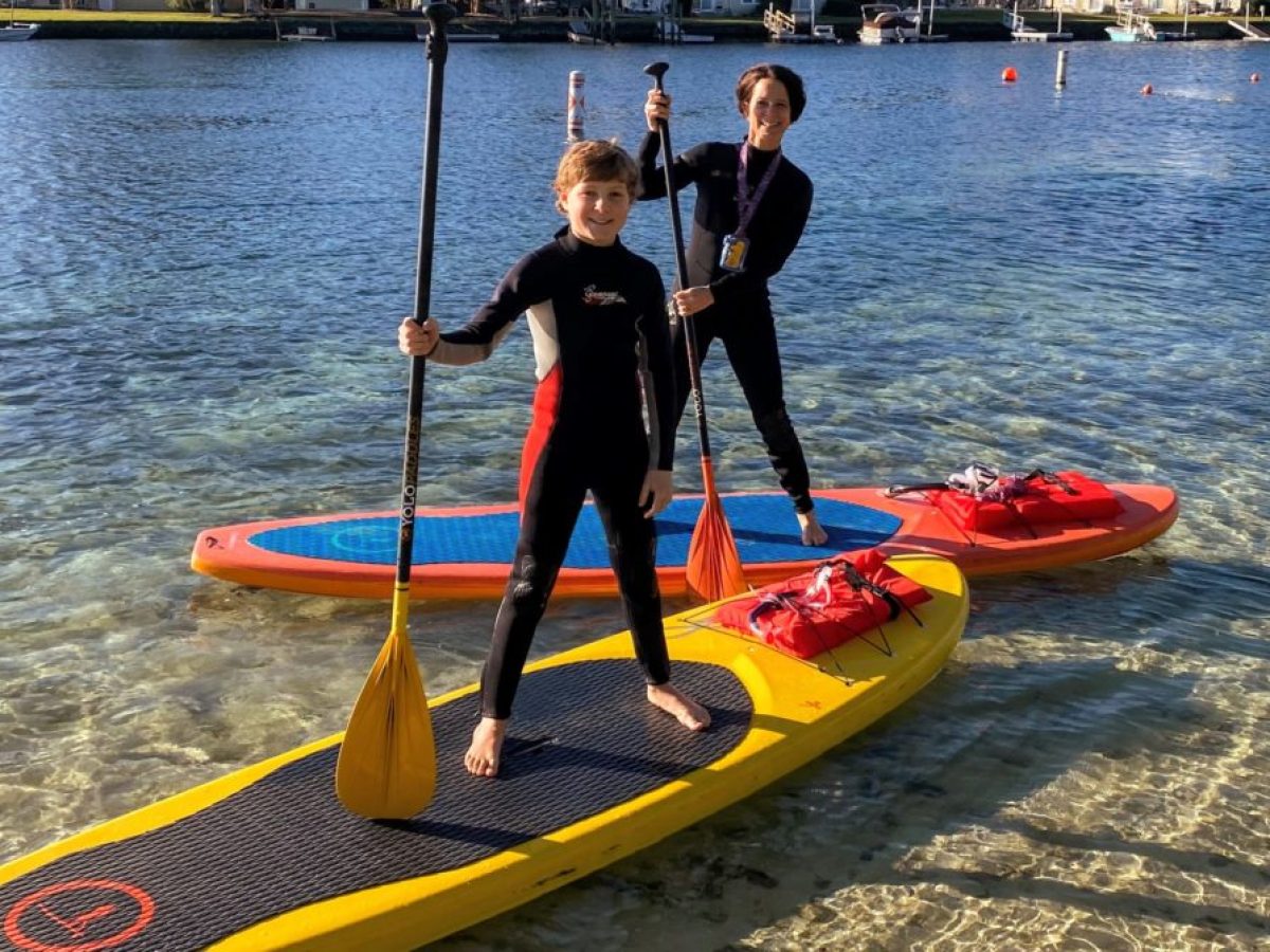 paddleboarding in Crystal River, Florida