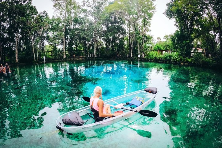 All clear kayak tour with Paddles Outdoor Rentals