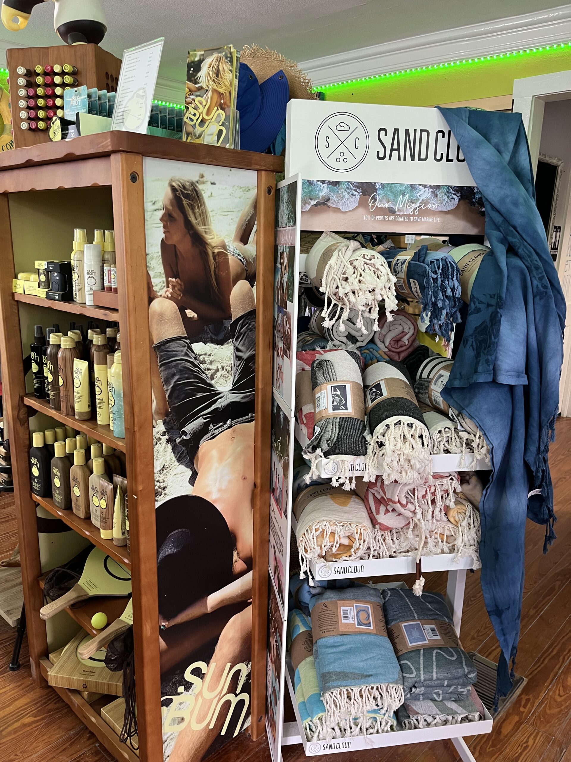 Sandcloud towels at Paddles Outdoor Rentals