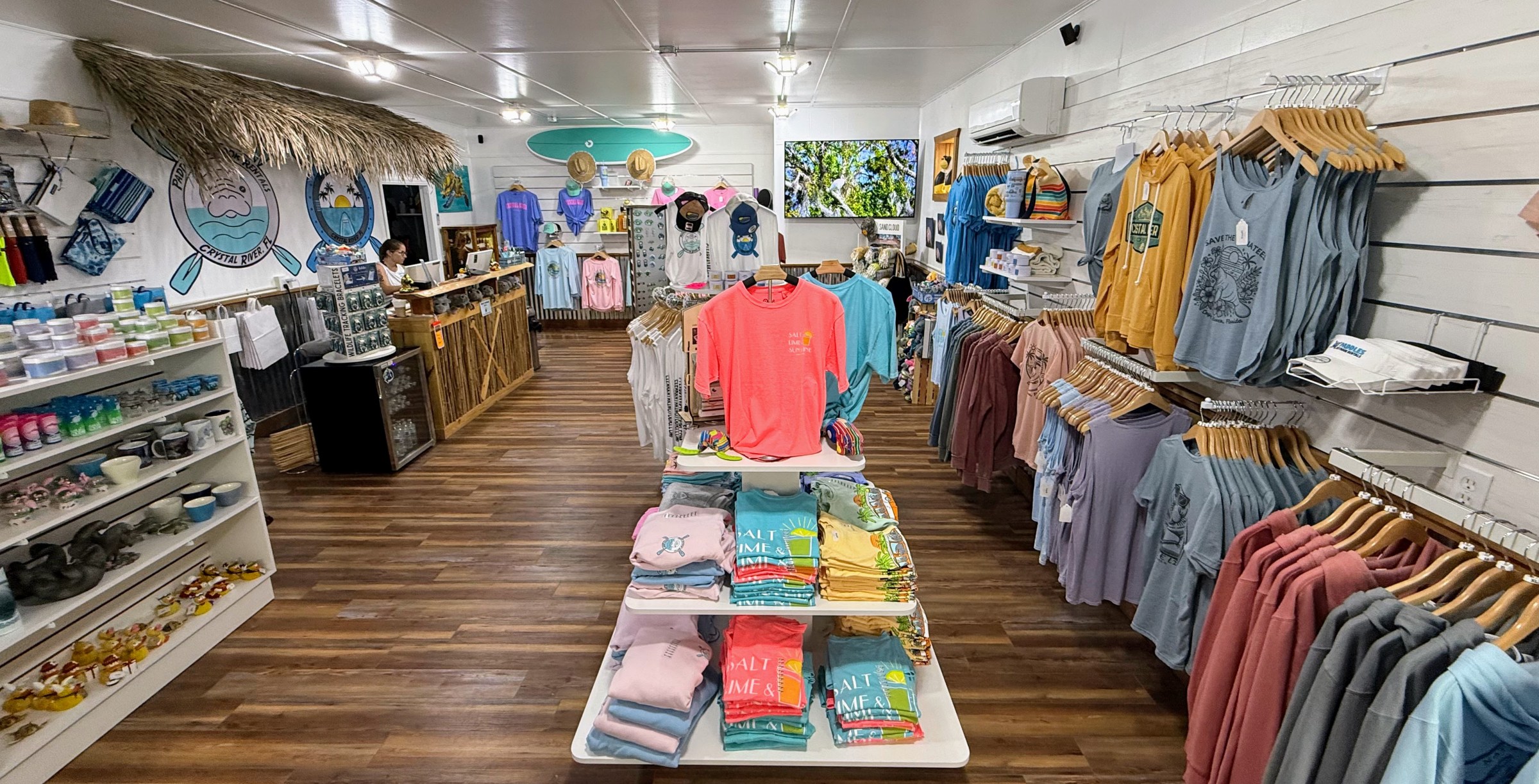 Paddles Outdoor Rentals inside of new location