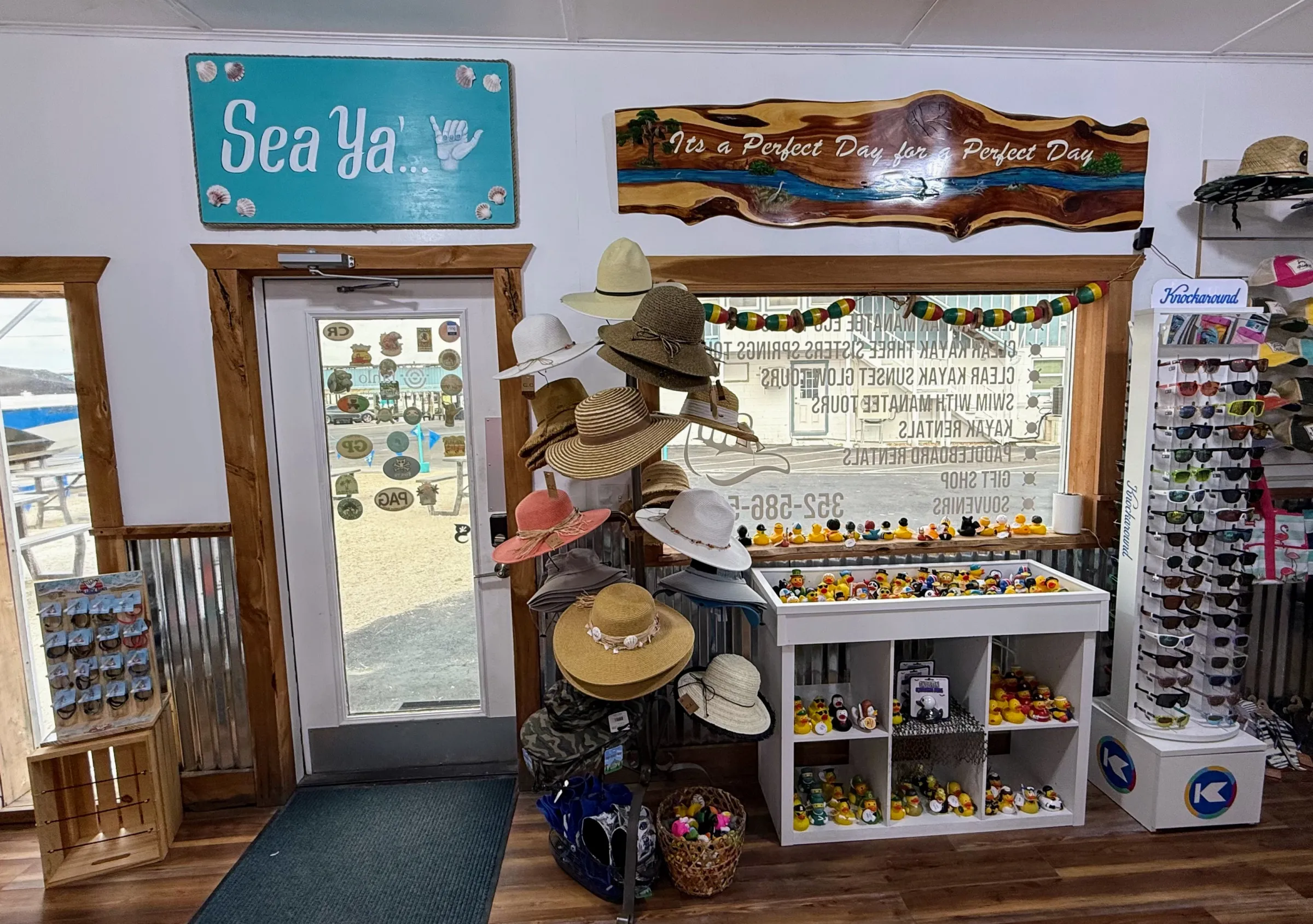 a room with many items